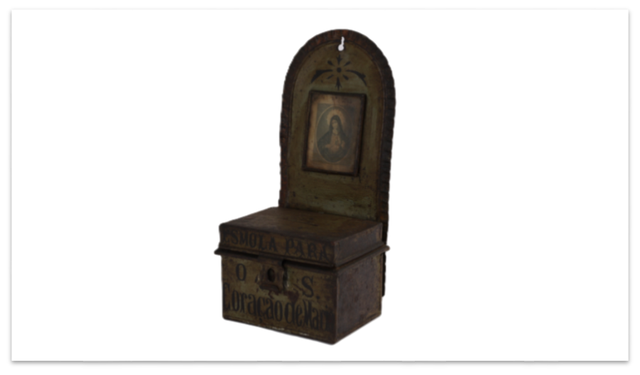 Objeto do mês de fevereiro - "Caixa de esmolas"